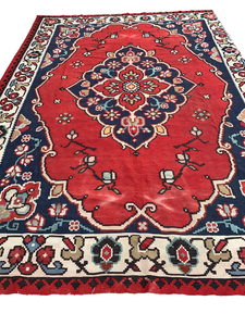 No. O1001 - 8.0' x 11.1' Oversized Vintage Turkish Tapestry Area Rug