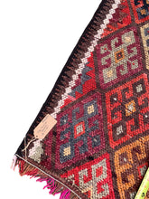Load image into Gallery viewer, No. R1003 - 3.0&#39; x 12.5&#39; Vintage Turkish Herki Runner Rug
