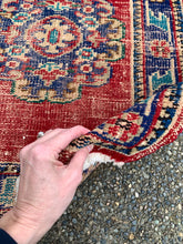 Load image into Gallery viewer, No. R1004 - 2.4&#39; x 10.6&#39; Vintage Turkish Runner Rug
