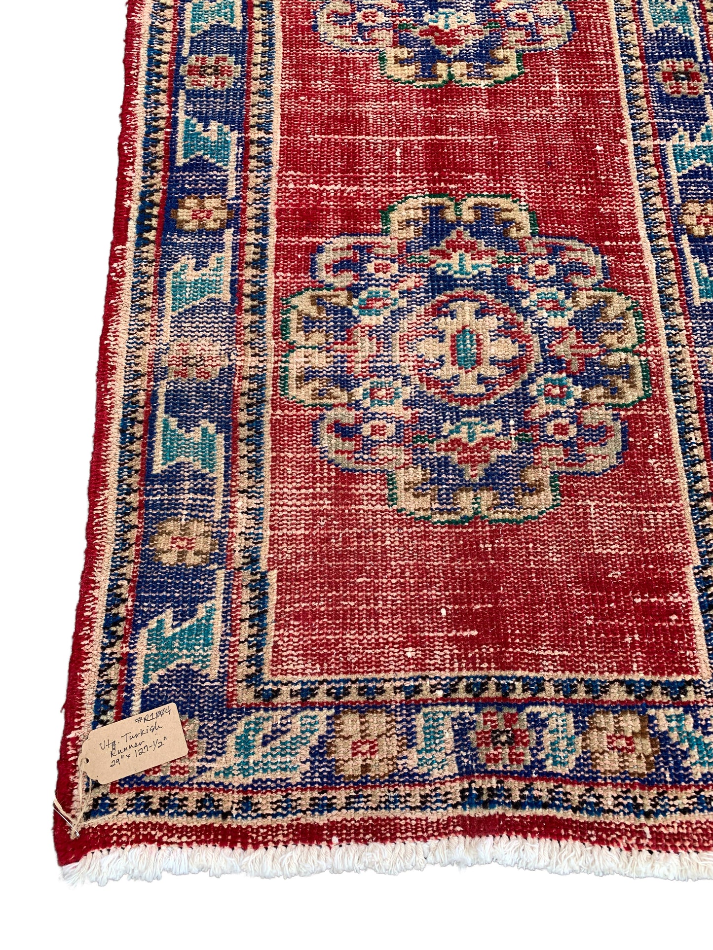 Reserved for Trisha - No. R1004 - 2.4' x 10.6' Vintage Turkish Runner Rug