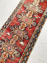 Load image into Gallery viewer, No. R1007 - 2.3&#39; x 9.0&#39; Vintage Turkish Runner Rug
