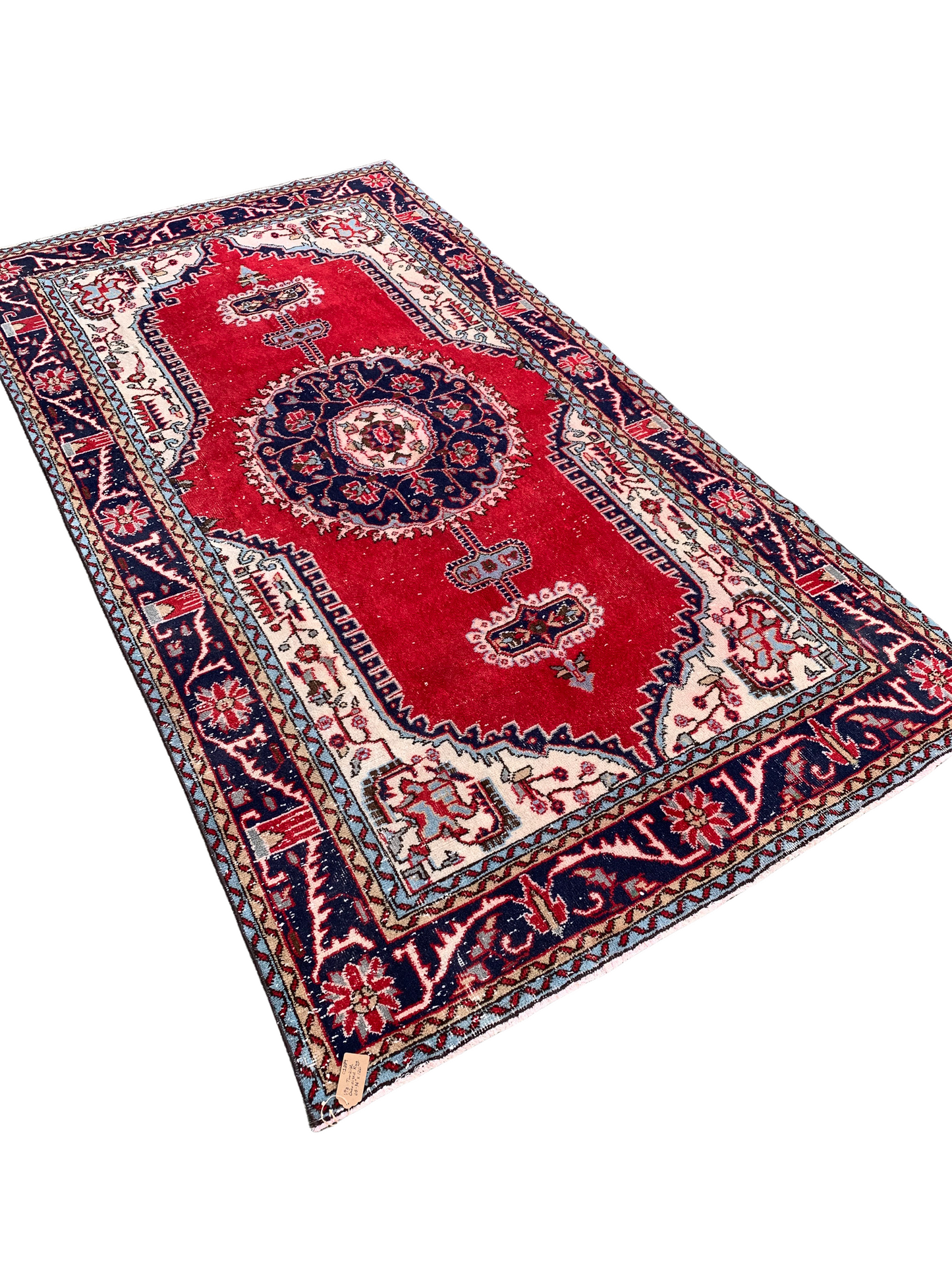 No. O1009 - 5.7' x 10.5' Oversized Vintage Turkish Area Rug