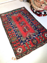 Load image into Gallery viewer, Reserved for Lynda - No. A1011 - 3.8&#39; x 5.9&#39; Vintage Turkish Anatolian Area Rug
