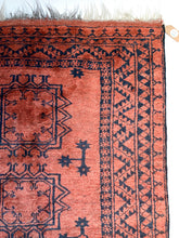 Load image into Gallery viewer, No. A1012 - 4.0&#39; x 6.4&#39; Vintage Afghan Area Rug
