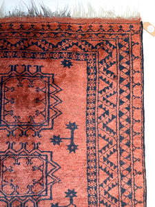 No. A1012 - 4.0' x 6.4' Vintage Afghan Area Rug