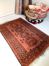 Load image into Gallery viewer, No. A1012 - 4.0&#39; x 6.4&#39; Vintage Afghan Area Rug
