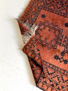 No. A1012 - 4.0' x 6.4' Vintage Afghan Area Rug