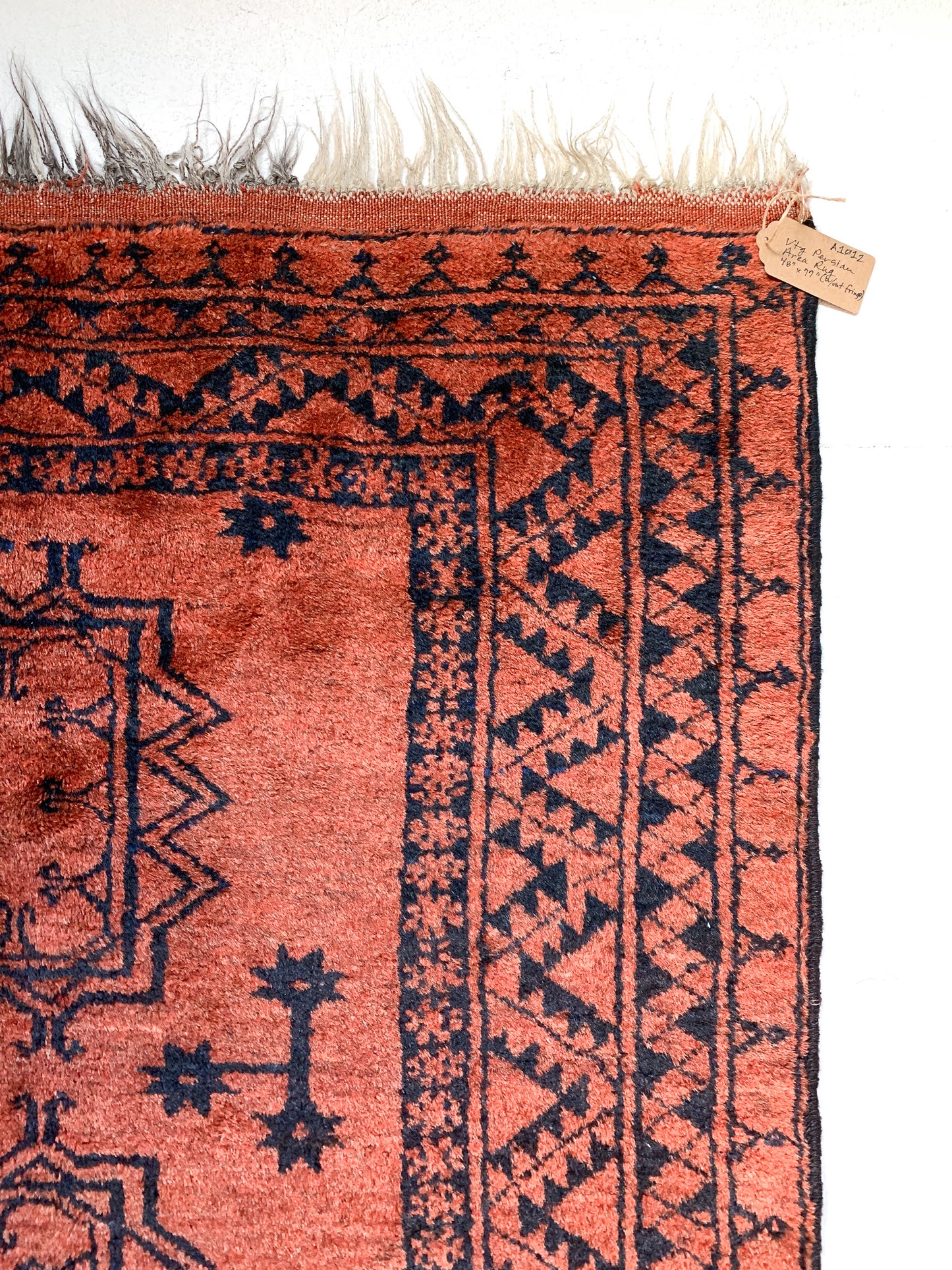 No. A1012 - 4.0' x 6.4' Vintage Afghan Area Rug