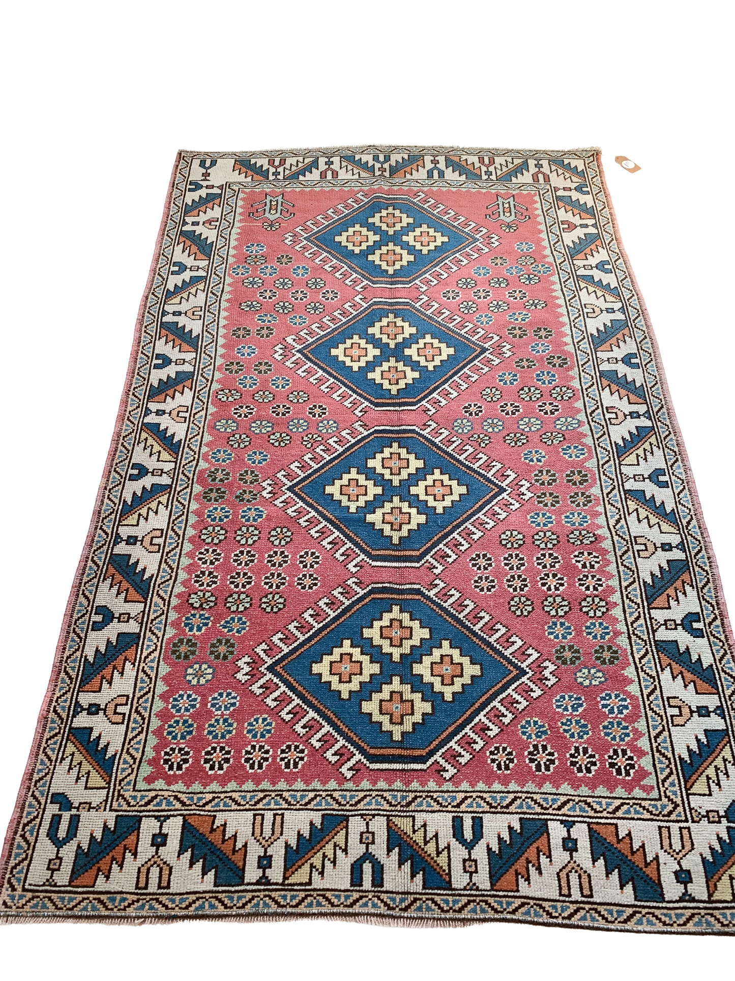 No. A1016 - 4.3' x 7.0' Vintage Turkish Nigde Area Rug