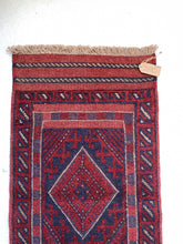 Load image into Gallery viewer, No. R1017 - 1.9&#39; x 7.9&#39; Vintage Afghan Runner Rug
