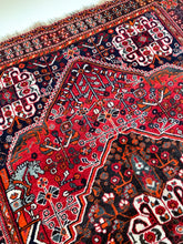 Load image into Gallery viewer, No. A1018 - 5.2&#39; x 7.9&#39; Vintage Persian Zanjan Area Rug
