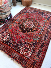 Load image into Gallery viewer, No. A1018 - 5.2&#39; x 7.9&#39; Vintage Persian Zanjan Area Rug
