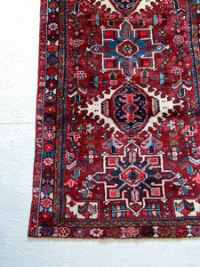 No. A1020 - 3.0' x 6.1' Vintage Persian Shiraz Tribal Area Rug