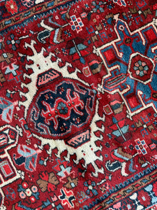 No. A1020 - 3.0' x 6.1' Vintage Persian Shiraz Tribal Area Rug