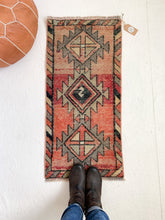 Load image into Gallery viewer, No. 516 - 1.6&#39; x 3.3&#39; Vintage Turkish Mini Rug

