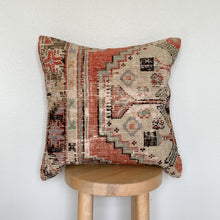 Load image into Gallery viewer, No. P216 - 16&quot; X 16&quot; Turkish Rug Pillow Cover
