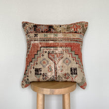 Load image into Gallery viewer, No. P216 - 16&quot; X 16&quot; Turkish Rug Pillow Cover
