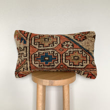 Load image into Gallery viewer, No. P222 - 12&quot; X 20&quot; Turkish Rug Pillow Cover
