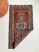 Load image into Gallery viewer, No. 526 - 1.8&#39; x 3.4&#39; Vintage Turkish Mini Rug
