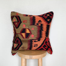 Load image into Gallery viewer, No. P228 - 16&quot; X 16&quot; Turkish Rug Pillow Cover
