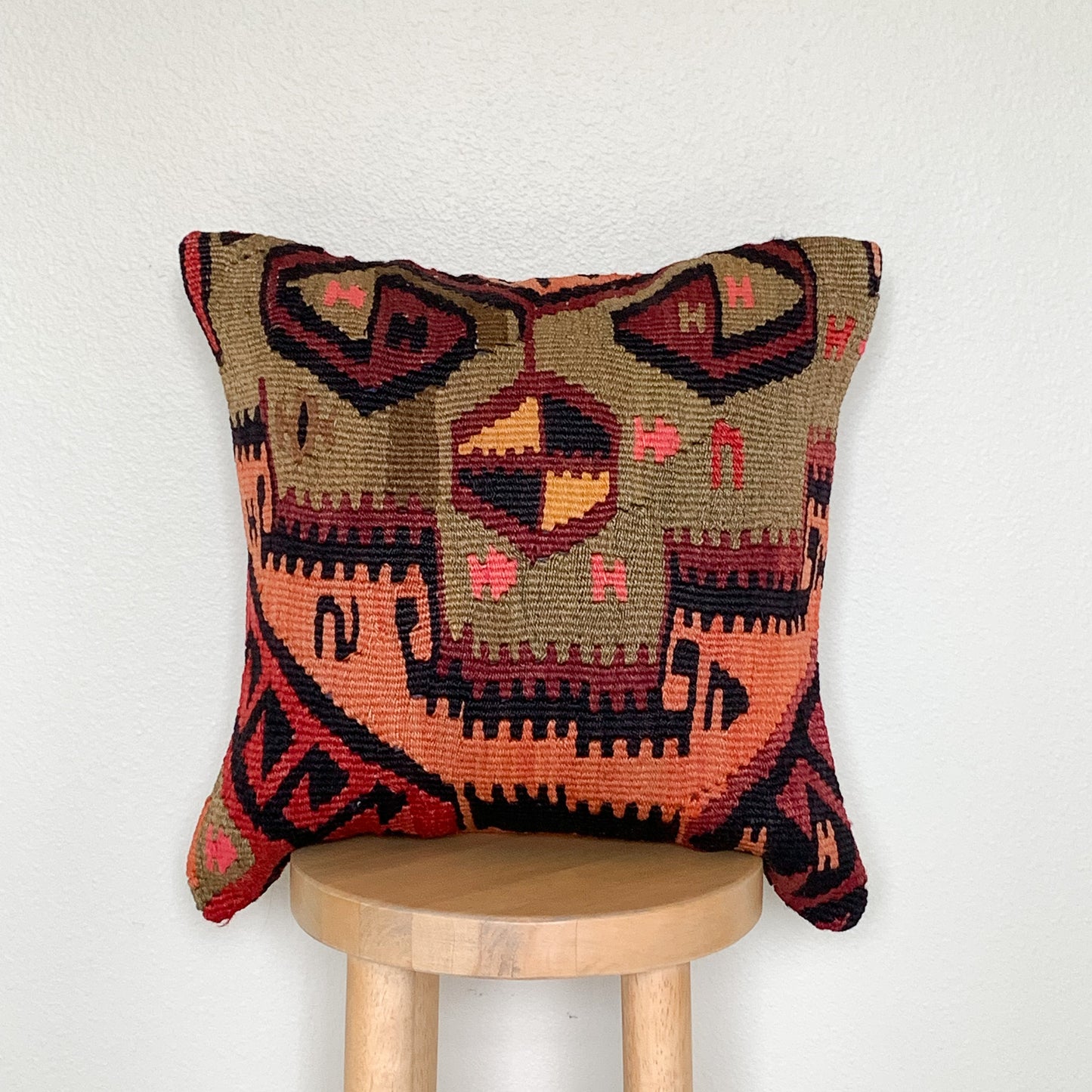 No. P228 - 16" X 16" Turkish Rug Pillow Cover