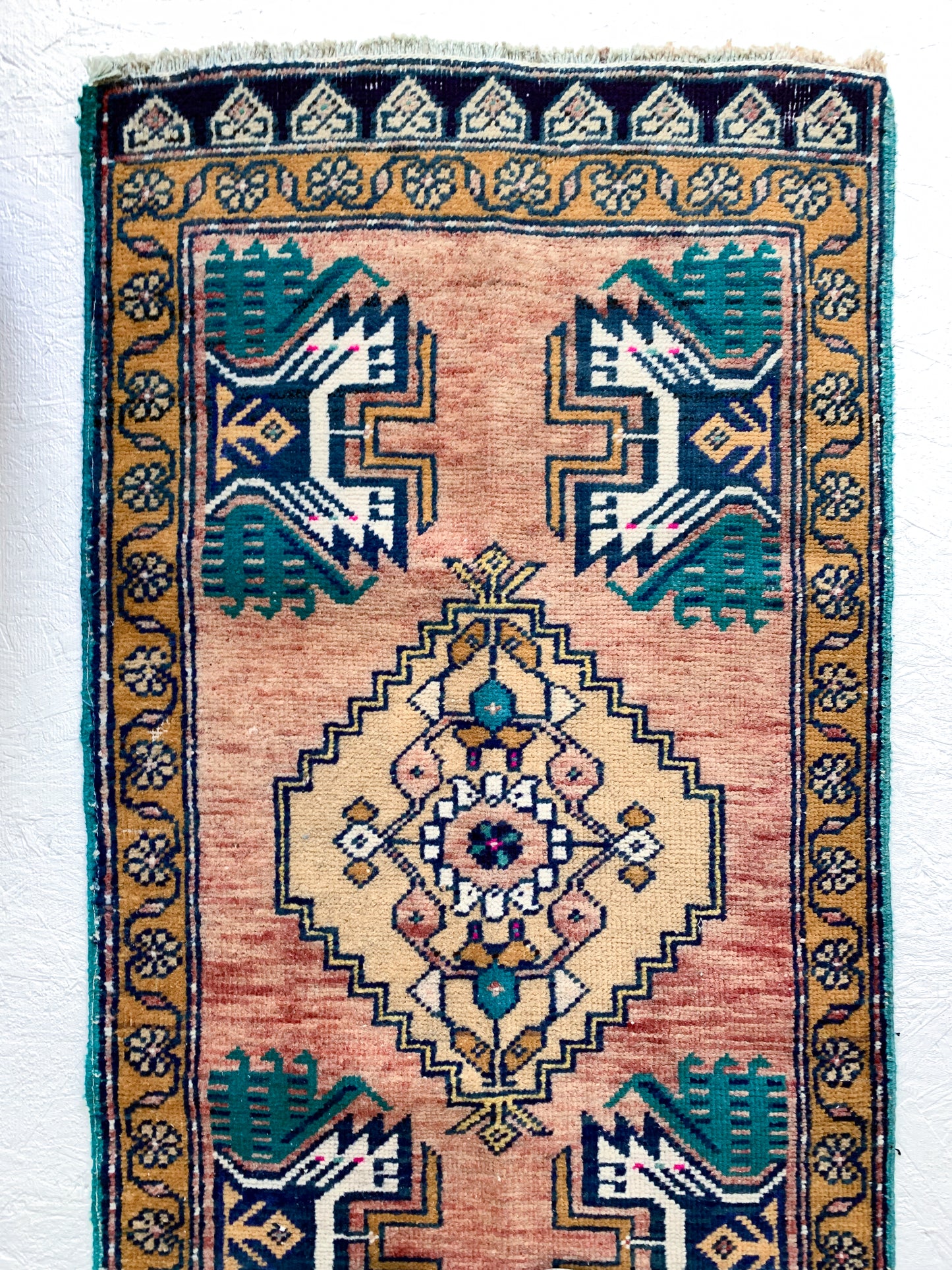 Maya - 1.6' x 3.1' Vintage Turkish Oushak Mini Rug