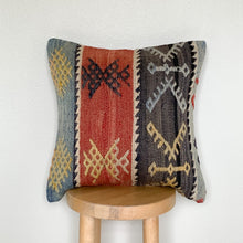 Load image into Gallery viewer, No. P224 - 16&quot; X 16&quot; Turkish Rug Pillow Cover
