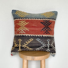 Load image into Gallery viewer, No. P224 - 16&quot; X 16&quot; Turkish Rug Pillow Cover
