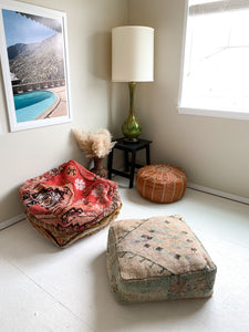 Moroccan Rug Floor Pouf #311