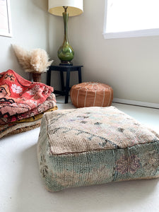 Moroccan Rug Floor Pouf #311