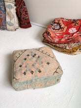 Load image into Gallery viewer, Moroccan Rug Floor Pouf #311
