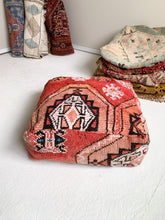 Load image into Gallery viewer, Moroccan Rug Floor Pouf #312

