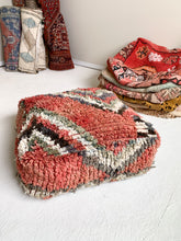 Load image into Gallery viewer, Moroccan Rug Floor Pouf #313
