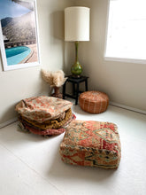 Load image into Gallery viewer, Moroccan Rug Floor Pouf / Pet Bed #317
