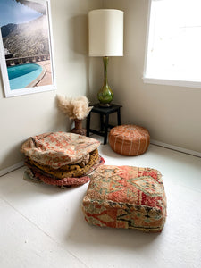 Moroccan Rug Floor Pouf / Pet Bed #317