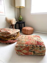 Load image into Gallery viewer, Moroccan Rug Floor Pouf / Pet Bed #317
