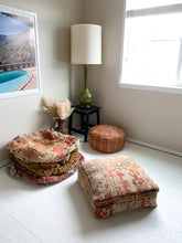 Load image into Gallery viewer, Moroccan Rug Floor Pouf #318
