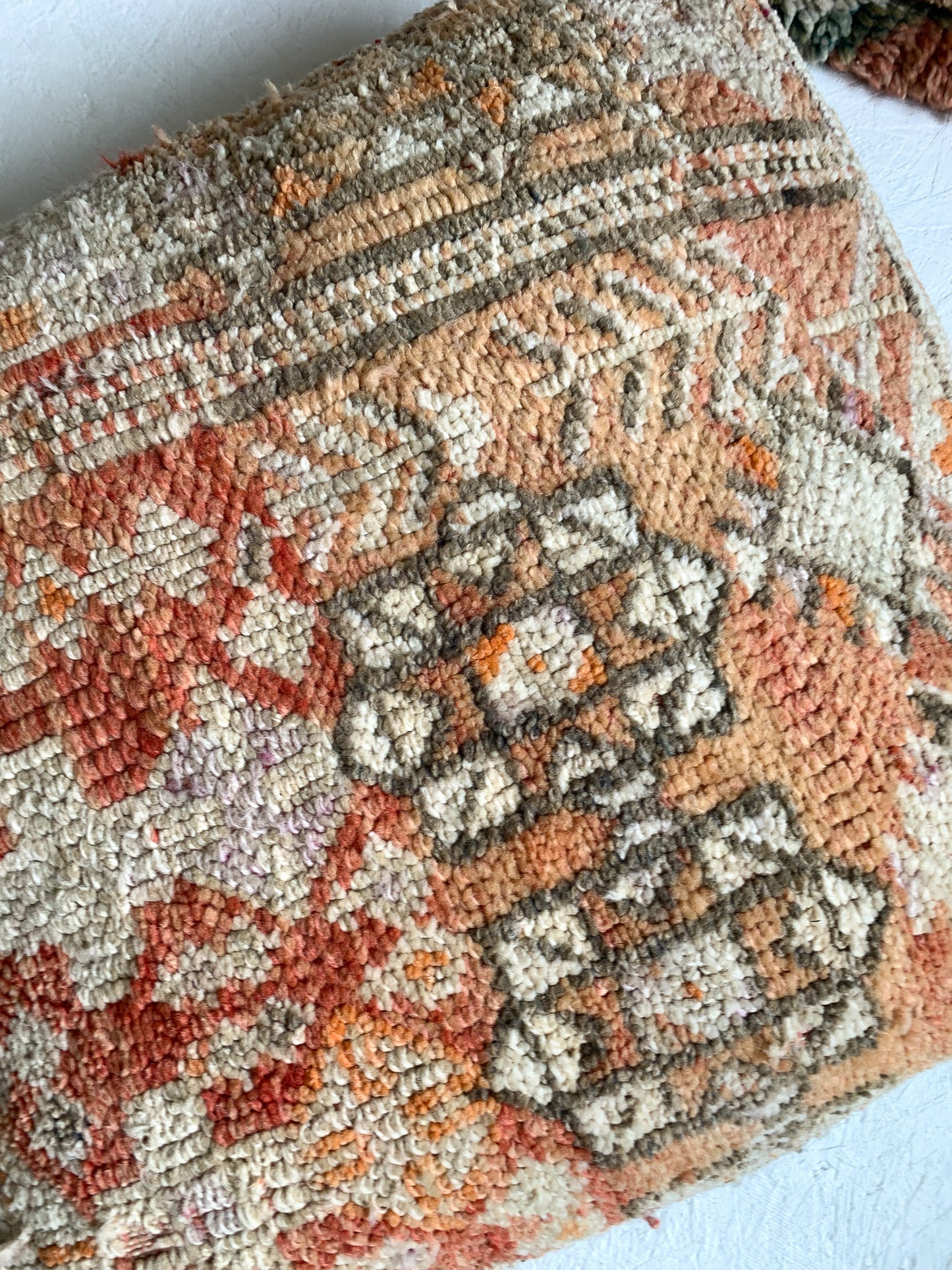 Moroccan Rug Floor Pouf #318