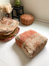 Load image into Gallery viewer, Moroccan Rug Floor Pouf #319
