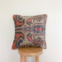 Load image into Gallery viewer, Reserved - Donnatella - 16&quot; x 16&quot; Rug Pillow Cover
