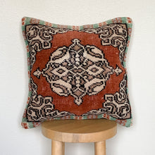 Load image into Gallery viewer, No. P240 - 16&quot; X 16&quot; Turkish Rug Pillow Cover
