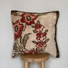 Load image into Gallery viewer, No. P235 - 18&quot; X 18&quot; Turkish Rug Pillow Cover
