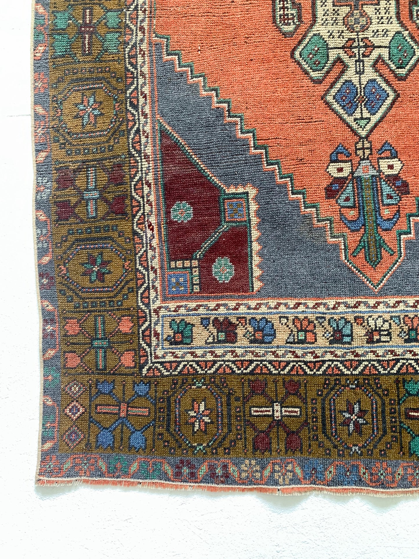 Reserved - Jane - 4.1' x 7.2' Vintage Turkish Area Rug