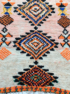 Kheira - 4.6' x 8.1' Vintage Moroccan Boujad Area Rug