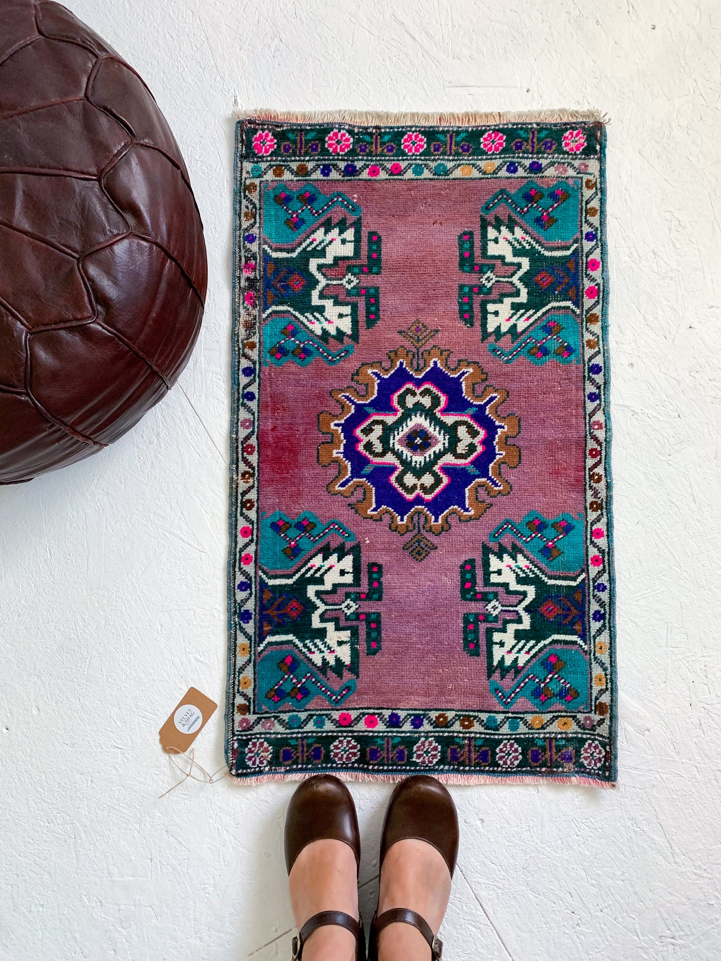 Gemma - 1.7' x 3' Vintage Turkish Mini Rug