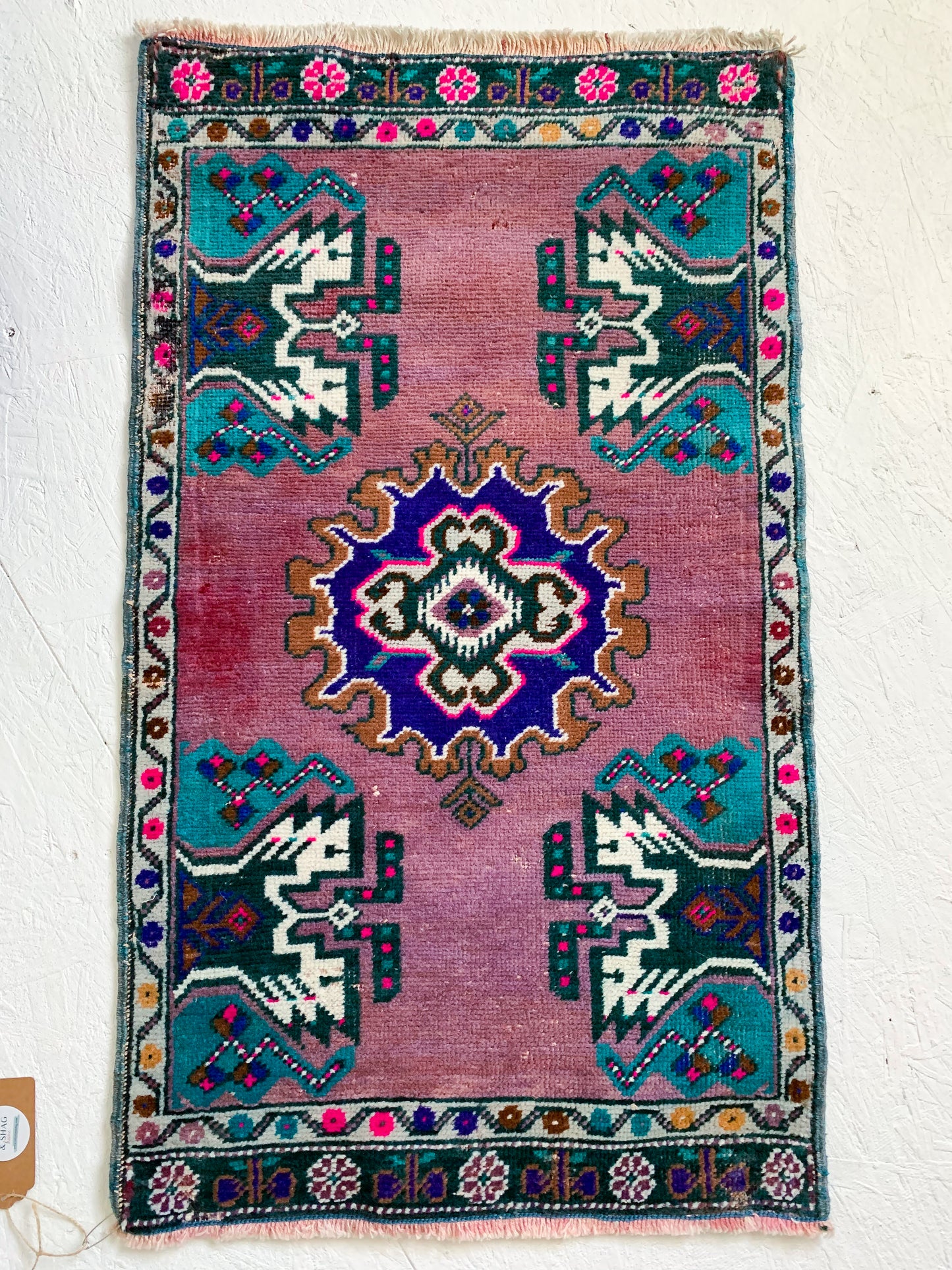 Gemma - 1.7' x 3' Vintage Turkish Mini Rug