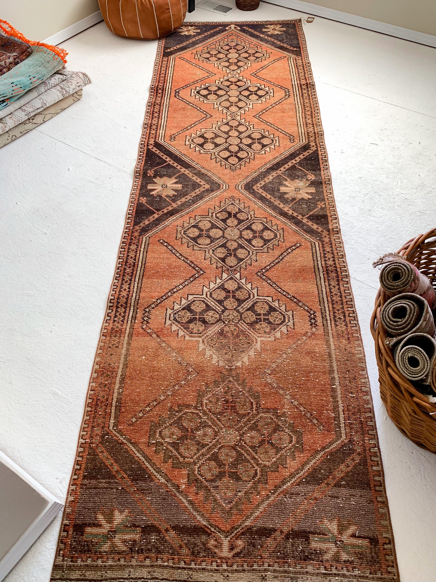 Carol - 3.0' x 10.5' Vintage Turkish Runner Rug