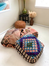 Load image into Gallery viewer, Farah - Moroccan Rug Floor Pouf
