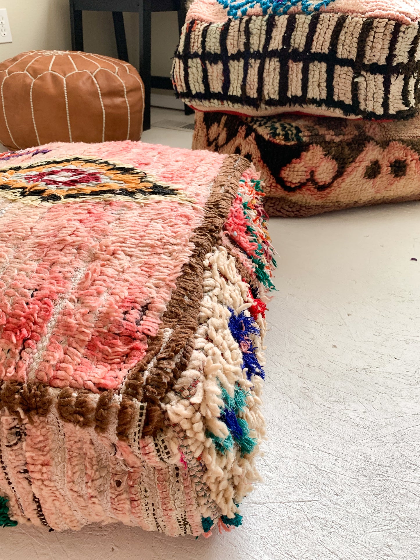 Anisa - Moroccan Rug Floor Pouf