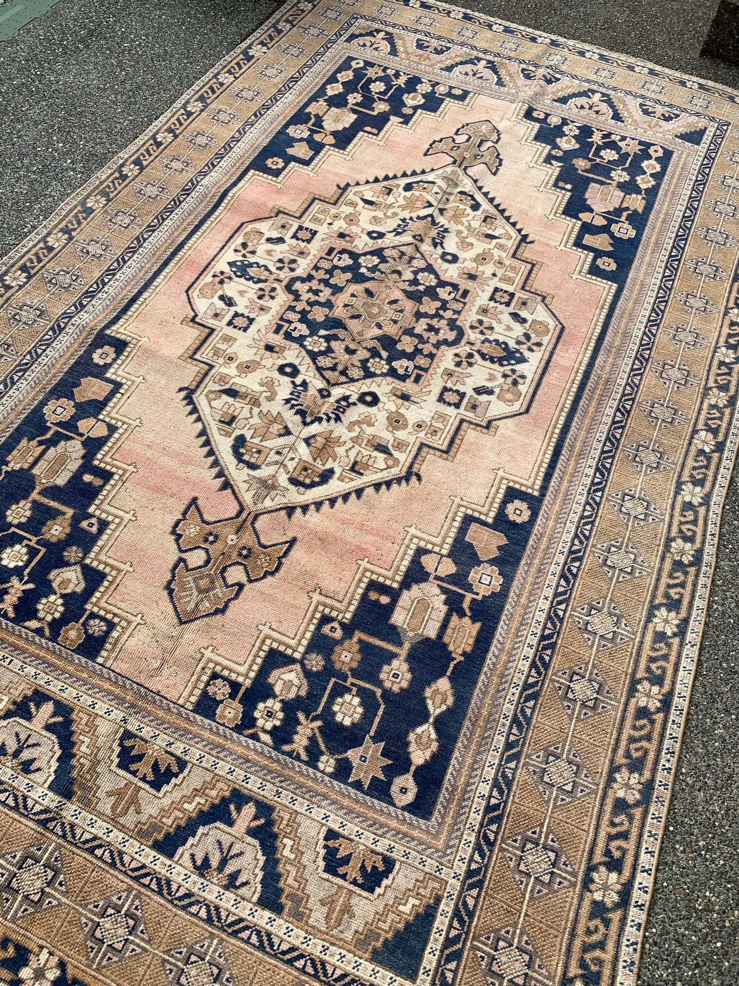 Reserved for Nicole - Virgo - 6.1' x 10.5' Vintage Turkish Area Rug